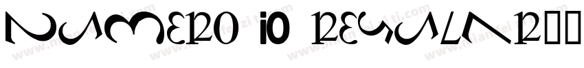 Numero 10 Regular字体转换